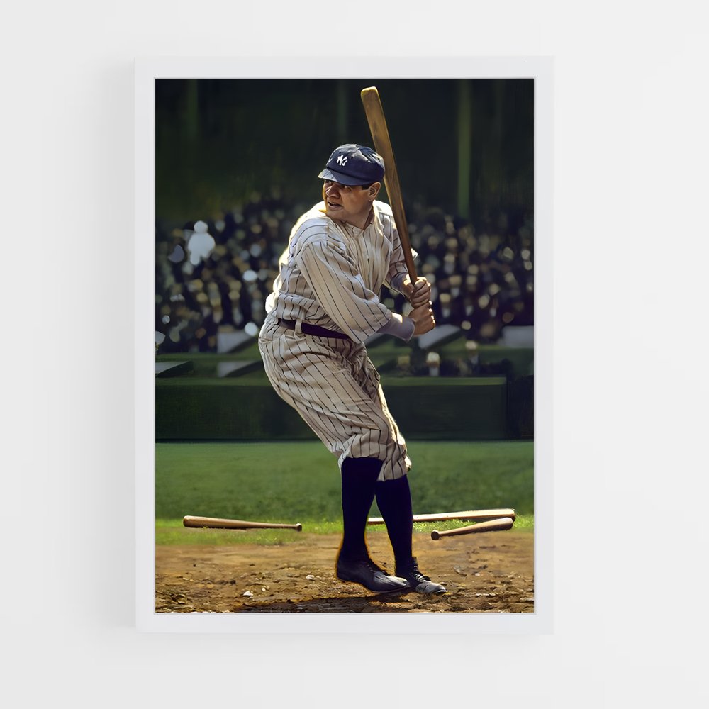 Poster Babe ruth – affiche Baseball (vue 3)